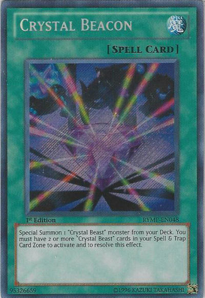 Crystal Beacon [RYMP-EN048] Secret Rare Yu-Gi-Oh!