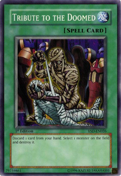 Tribute to The Doomed [YSD-EN026] Common Yu-Gi-Oh!