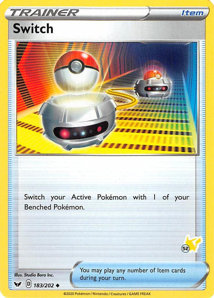 Switch (183/202) (Pikachu Stamp #52) [Battle Academy 2022] Pokémon