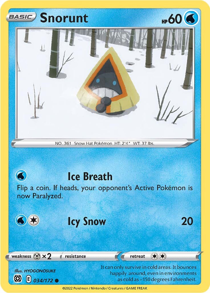 Snorunt (034/172) [Sword & Shield: Brilliant Stars] Pokémon