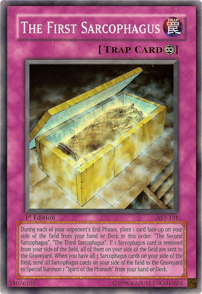 The First Sarcophagus [AST-101] Super Rare Yu-Gi-Oh!
