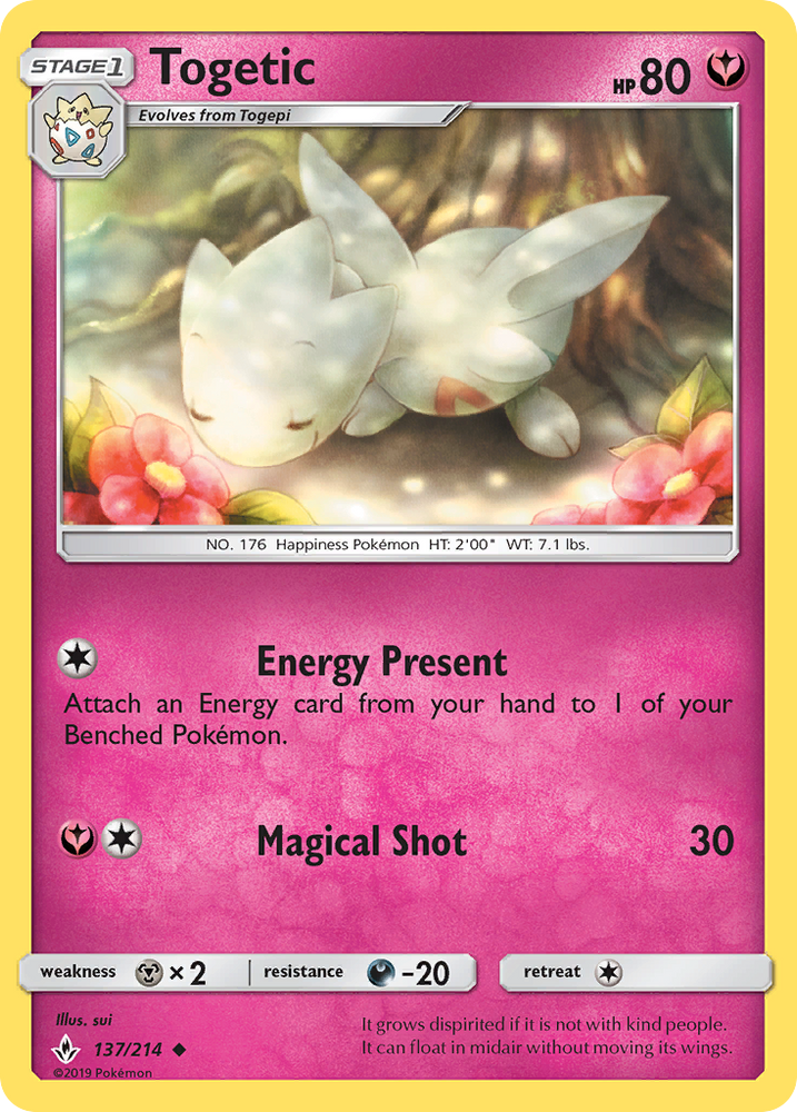 Togetic (137/214) [Sun & Moon: Unbroken Bonds] Pokémon