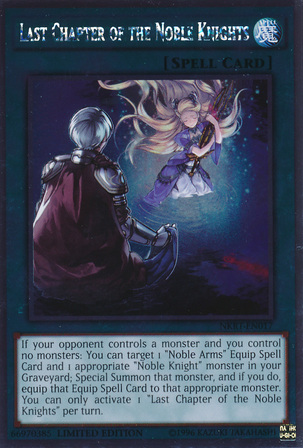 Last Chapter of the Noble Knights [NKRT-EN017] Platinum Rare Yu-Gi-Oh!
