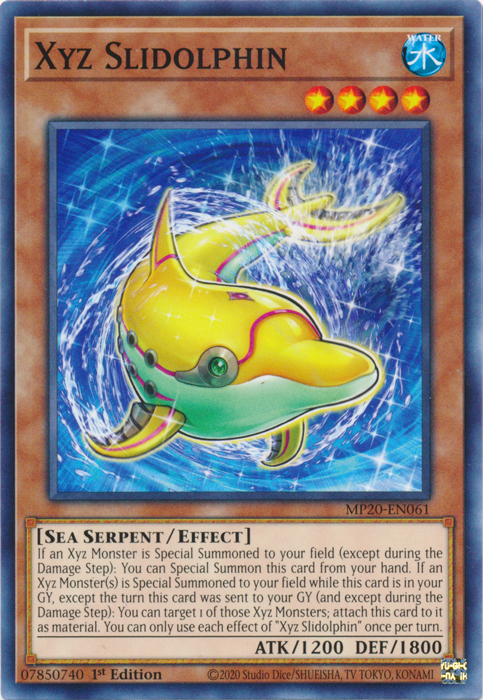 Xyz Slidolphin [MP20-EN061] Common Yu-Gi-Oh!