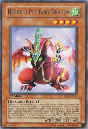 Harpie's Pet Baby Dragon [EOJ-EN013] Rare Yu-Gi-Oh!