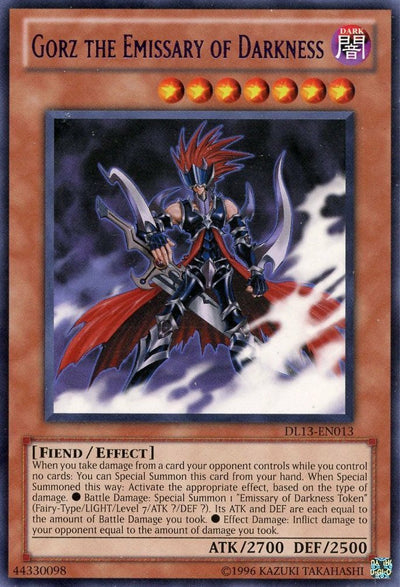 Gorz the Emissary of Darkness (Purple) [DL13-EN013] Rare Yu-Gi-Oh!