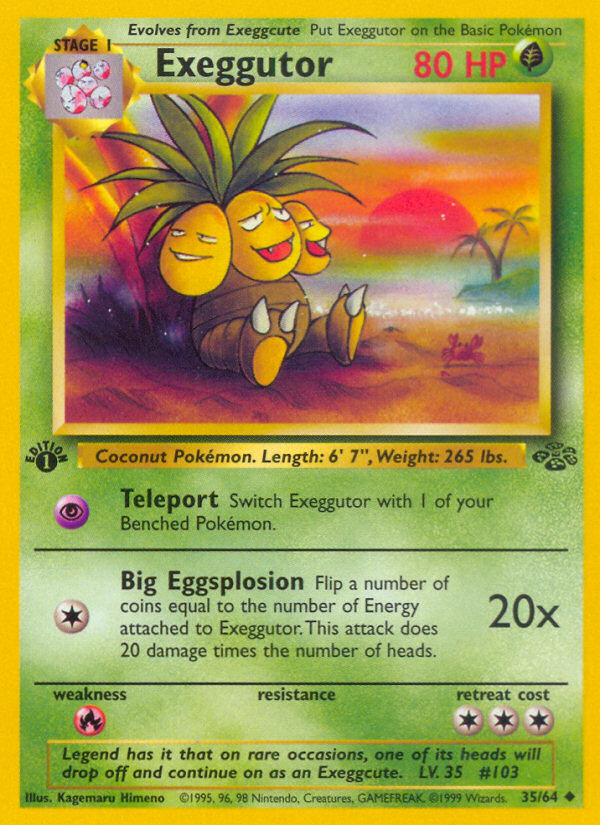 Exeggutor (35/64) [Jungle 1st Edition] Pokémon