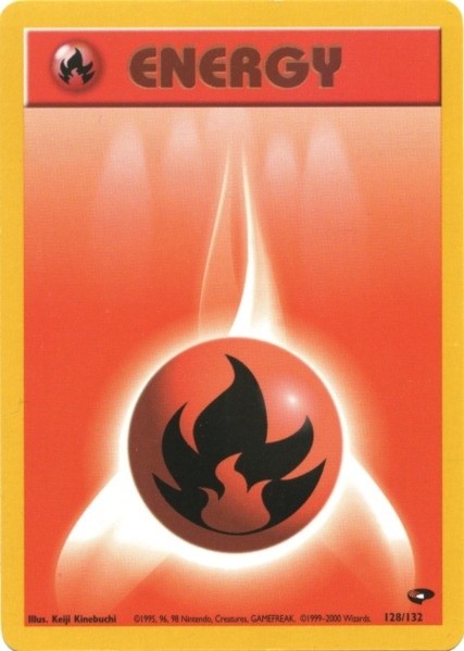 Fire Energy (128/132) [Gym Challenge Unlimited] Pokémon