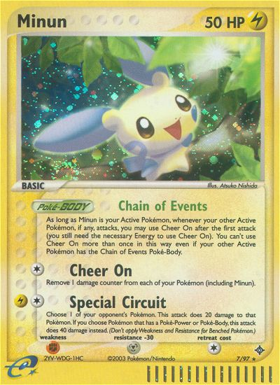 Minun (7/97) [EX: Dragon] Pokémon