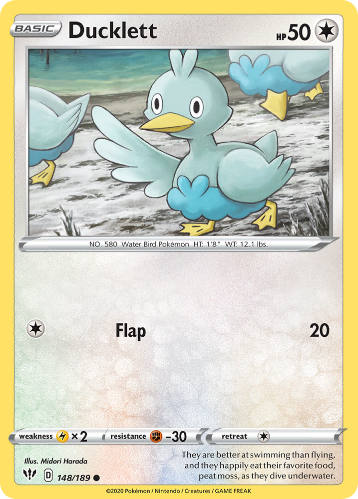 Ducklett (148/189) [Sword & Shield: Darkness Ablaze] Pokémon