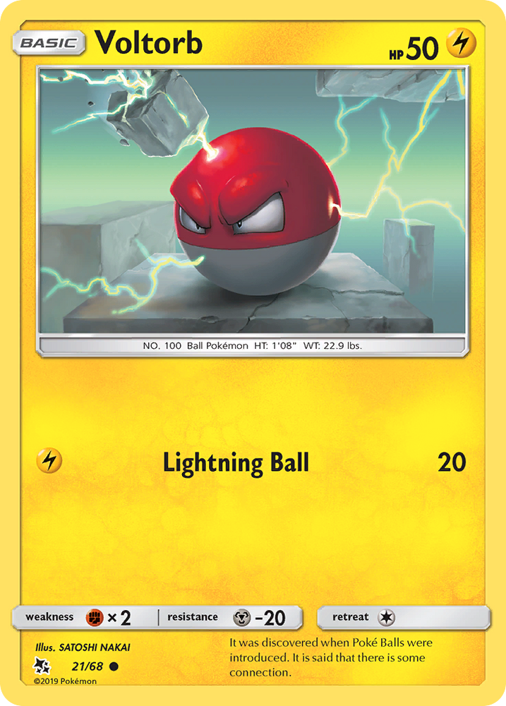 Voltorb (21/68) [Sun & Moon: Hidden Fates] Pokémon