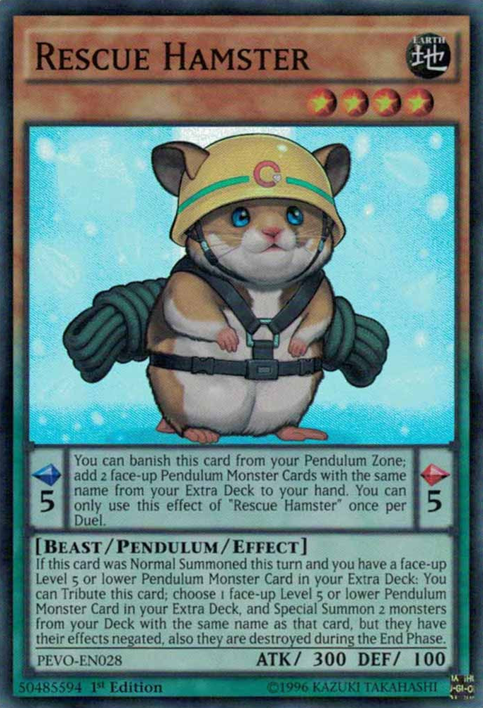 Rescue Hamster [PEVO-EN028] Super Rare Yu-Gi-Oh!