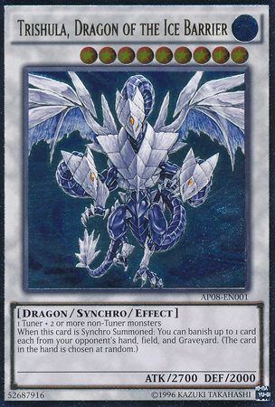 Trishula, Dragon of the Ice Barrier [AP08-EN001] Ultimate Rare Yu-Gi-Oh!