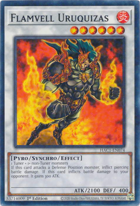 Flamvell Uruquizas (Duel Terminal) [HAC1-EN074] Common Yu-Gi-Oh!