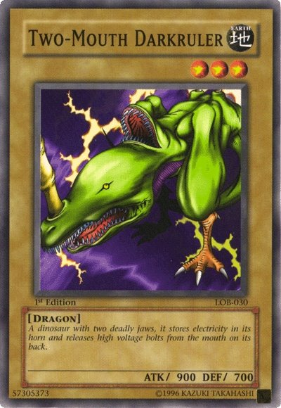 Two-Mouth Darkruler [LOB-030] Common Yu-Gi-Oh!