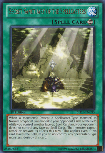 Secret Sanctuary of the Spellcasters [SHSP-EN095] Rare Yu-Gi-Oh!