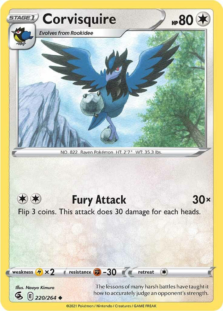 Corvisquire (220/264) [Sword & Shield: Fusion Strike] Pokémon