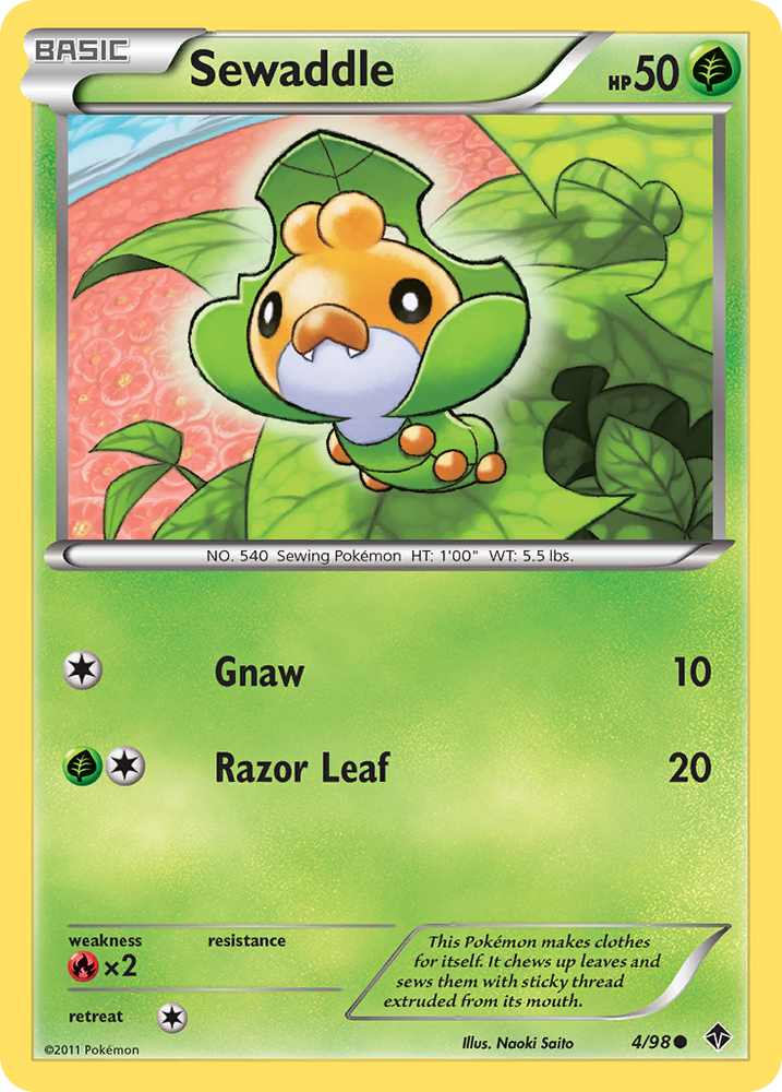 Sewaddle (4/98) [Black & White: Emerging Powers] Pokémon