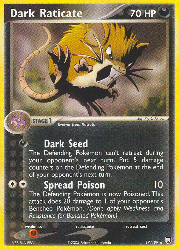 Dark Raticate (17/109) [EX: Team Rocket Returns] Pokémon
