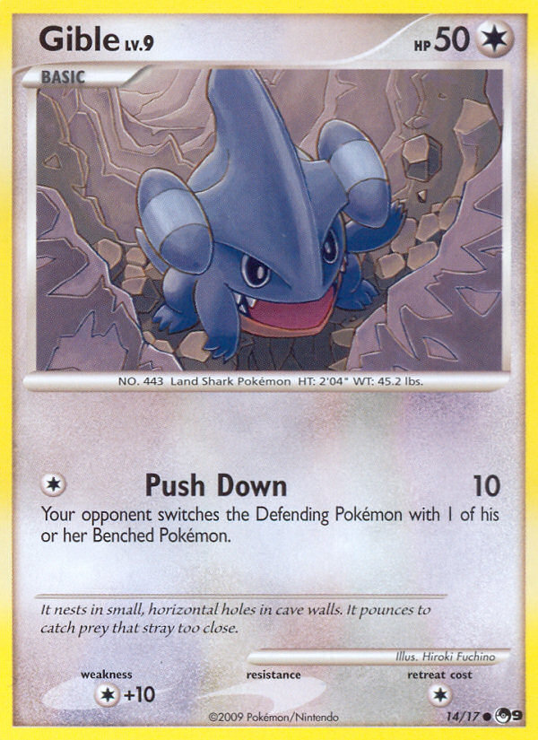 Gible (14/17) [POP Series 9] Pokémon