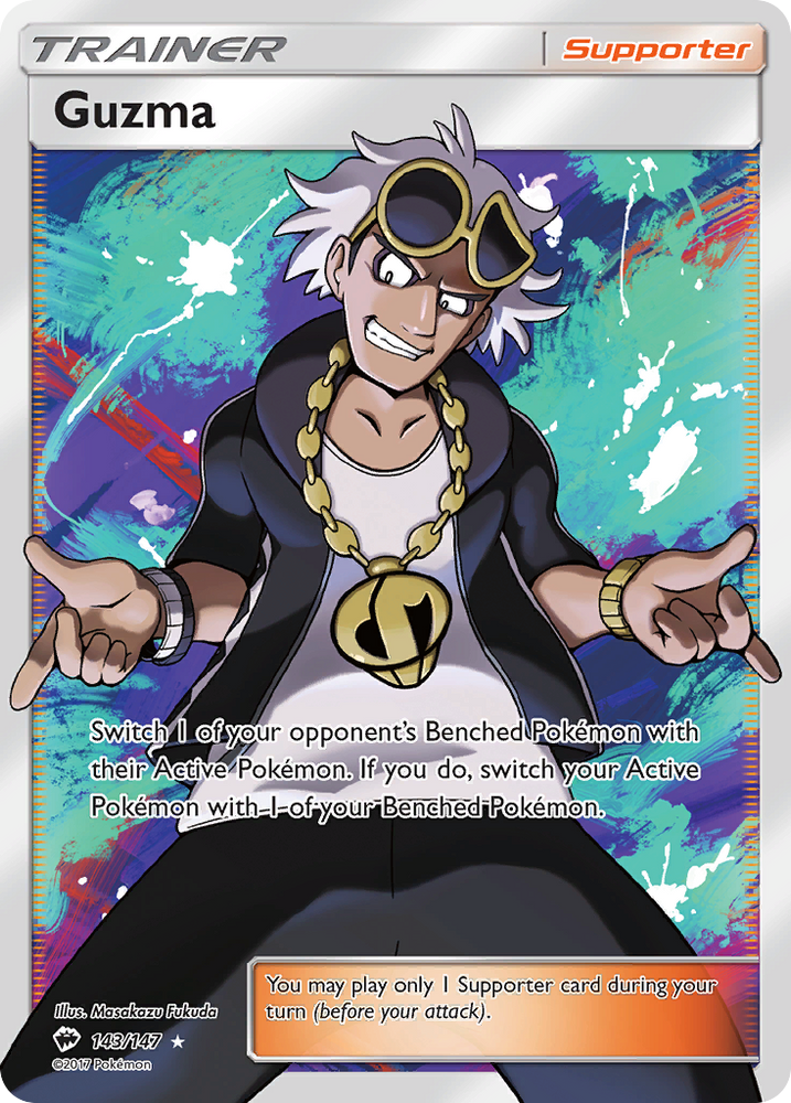 Guzma (143/147) [Sun & Moon: Burning Shadows] Pokémon