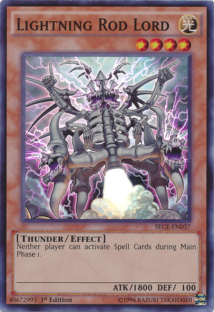 Lightning Rod Lord [SECE-EN037] Super Rare Yu-Gi-Oh!