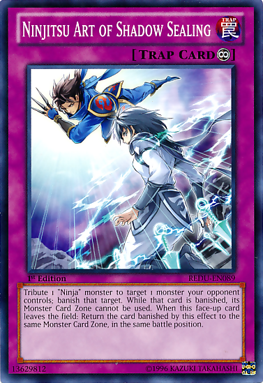 Ninjitsu Art of Shadow Sealing [REDU-EN089] Common Yu-Gi-Oh!