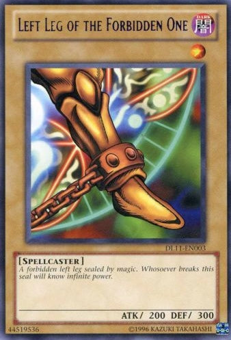 Left Leg of the Forbidden One (Purple) [DL11-EN003] Rare Yu-Gi-Oh!
