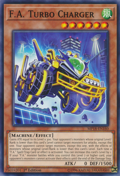 F.A. Turbo Charger [MP18-EN160] Common Yu-Gi-Oh!