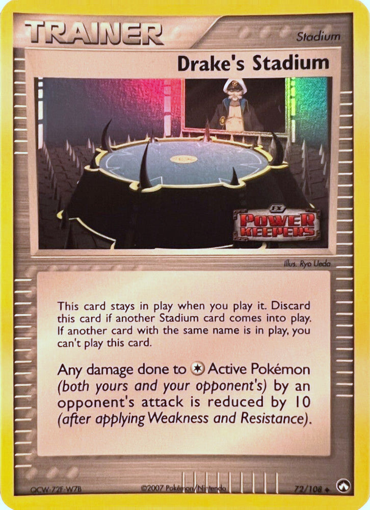 Drake's Stadium (72/108) (Stamped) [EX: Power Keepers] Pokémon