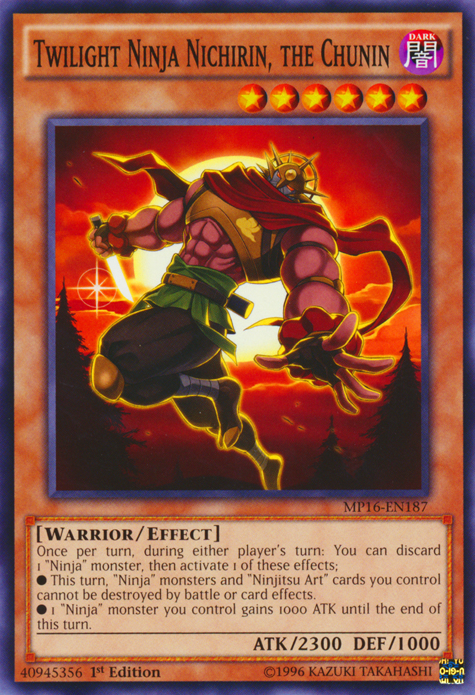 Twilight Ninja Nichirin, the Chunin [MP16-EN187] Common Yu-Gi-Oh!