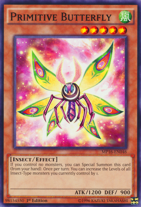 Primitive Butterfly [MP16-EN046] Common Yu-Gi-Oh!