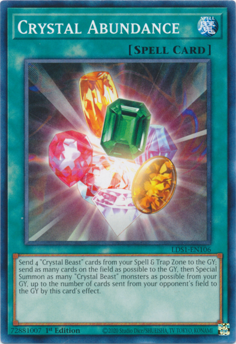 Crystal Abundance [LDS1-EN106] Common Yu-Gi-Oh!