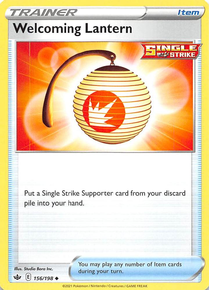 Welcoming Lantern (156/198) [Sword & Shield: Chilling Reign] Pokémon