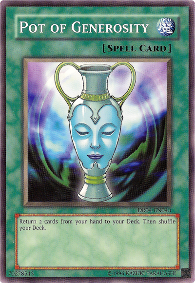 Pot of Generosity [DR04-EN043] Common Yu-Gi-Oh!