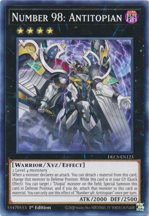 Number 98: Antitopian [DLCS-EN123] Common Yu-Gi-Oh!