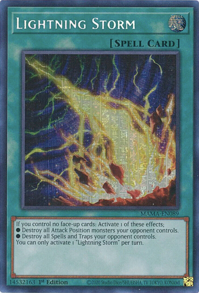 Lightning Storm [MAMA-EN089] Ultra Pharaoh's Rare Yu-Gi-Oh!
