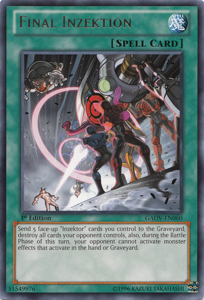 Final Inzektion [GAOV-EN060] Rare Yu-Gi-Oh!