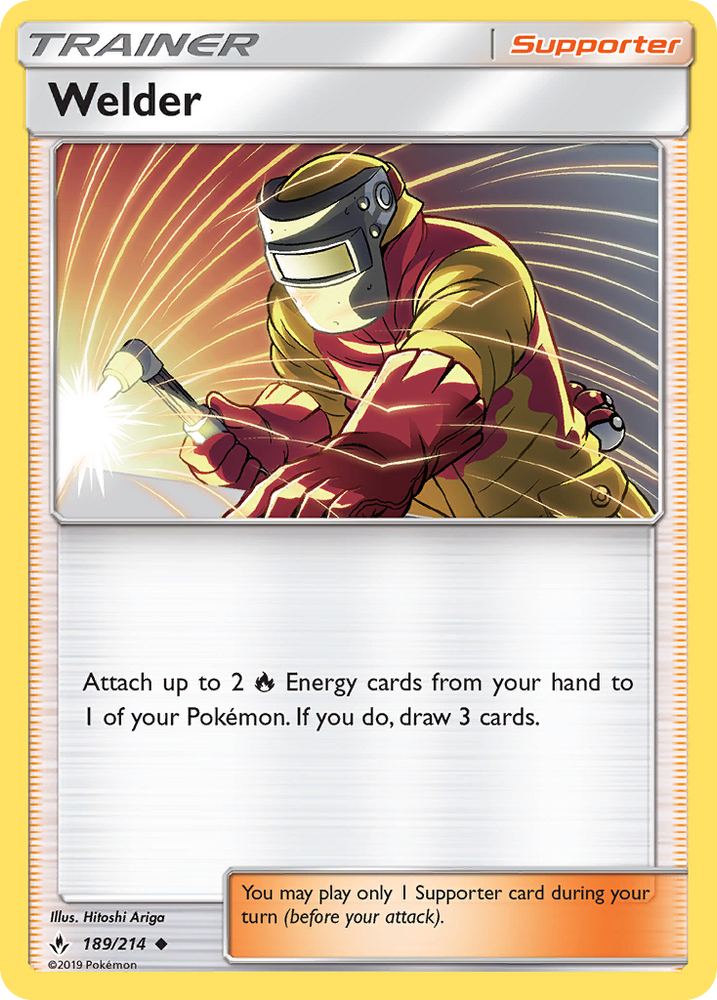 Welder (189/214) [Sun & Moon: Unbroken Bonds] Pokémon