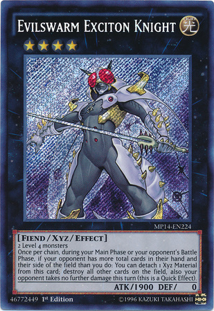 Evilswarm Exciton Knight [MP14-EN224] Secret Rare Yu-Gi-Oh!
