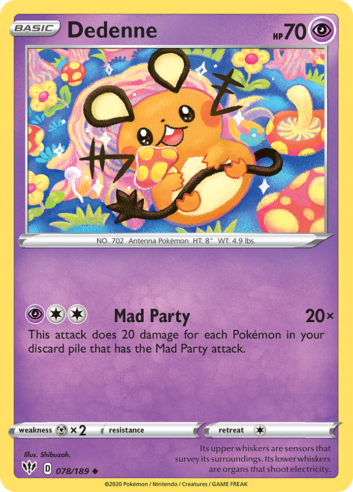 Dedenne (078/189) [Sword & Shield: Darkness Ablaze] Pokémon