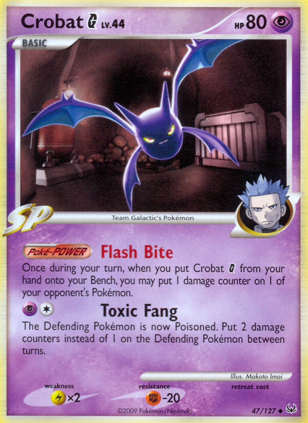 Crobat G (47/127) [Platinum: Base Set] Pokémon