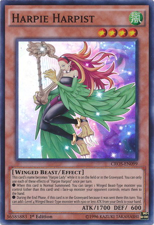 Harpie Harpist [CROS-EN099] Super Rare Yu-Gi-Oh!