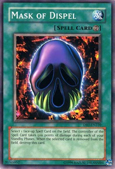 Mask of Dispel [DB1-EN220] Common Yu-Gi-Oh!
