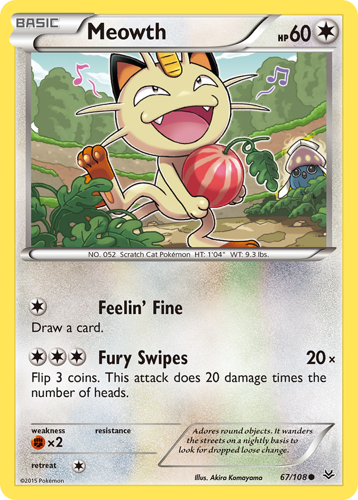 Meowth (67/108) [XY: Roaring Skies] Pokémon