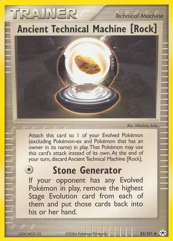 Ancient Technical Machine [Rock] (85/101) [EX: Hidden Legends] Pokémon