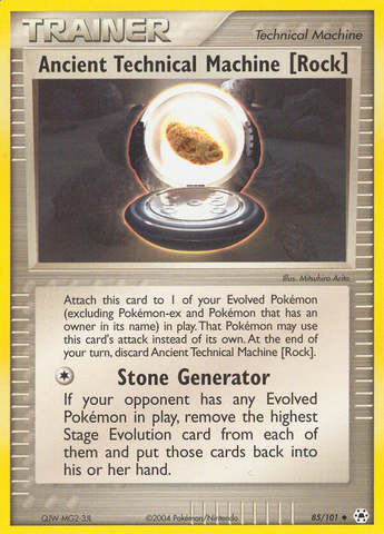 Ancient Technical Machine [Rock] (85/101) [EX: Hidden Legends] Pokémon