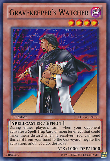 Gravekeeper's Watcher [LCYW-EN186] Common Yu-Gi-Oh!