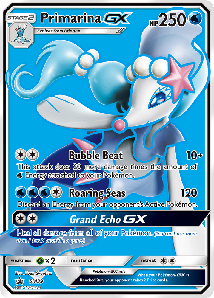 Primarina GX (SM39) [Sun & Moon: Black Star Promos] Pokémon