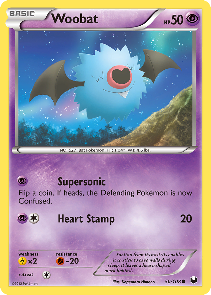 Woobat (50/108) [Black & White: Dark Explorers] Pokémon